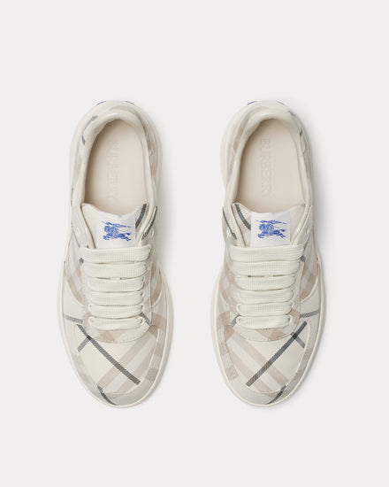 Burberry Check Terrace Cotton Low Top Sneakers - 2