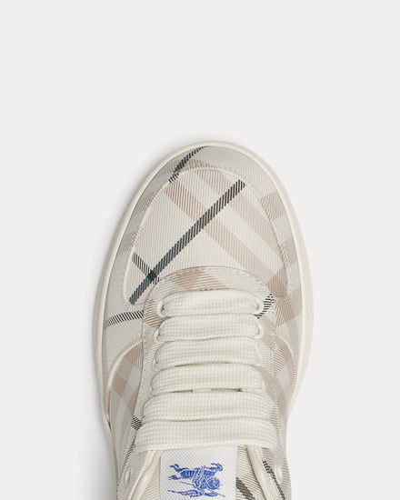 Burberry Check Terrace Cotton Low Top Sneakers - 5