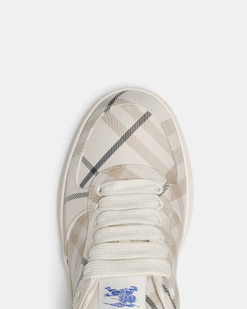Burberry Check Terrace Cotton Low Top Sneakers - 5