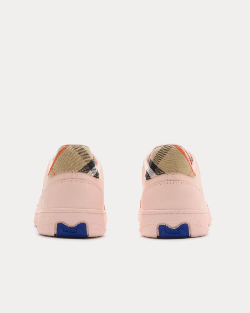 Burberry Check Terrace Leather Flora / Sand Low Top Sneakers - 3