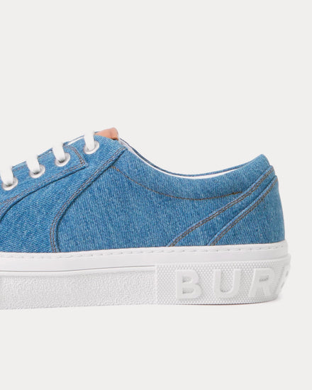 Burberry Denim Mid Blue Low Top Sneakers - 3