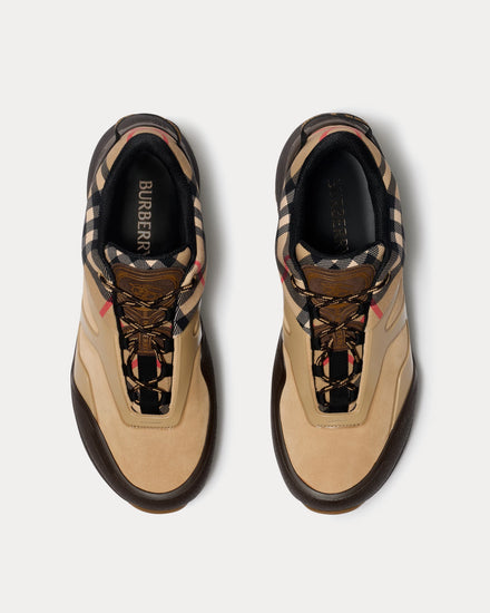 Burberry Discover Check & Mesh Archive Beige  Low Top Sneakers - 2