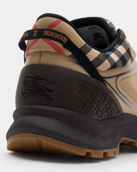 Burberry Discover Check & Mesh Archive Beige  Low Top Sneakers - 5
