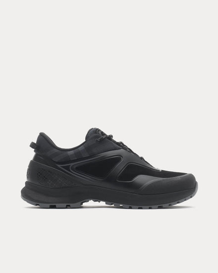 Burberry Discover Check & Mesh Iron Grey Low Top Sneakers - 1