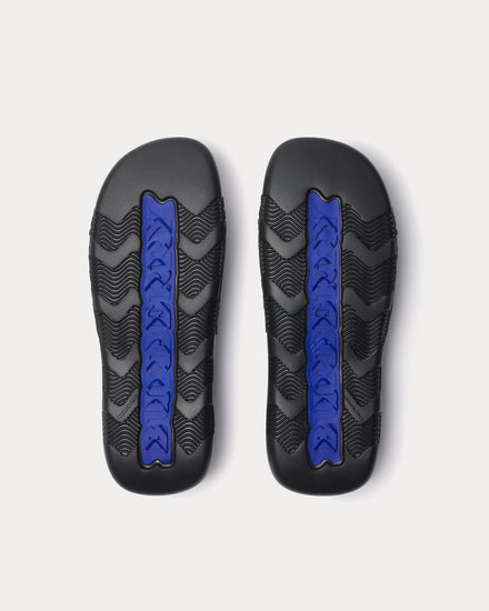 Burberry Dive Embossed Check Black Slides - 3