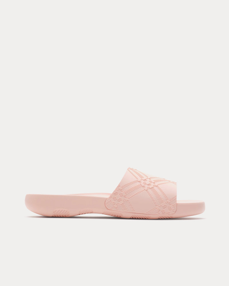 Burberry Dive Embossed Check Gloss Slides - 1
