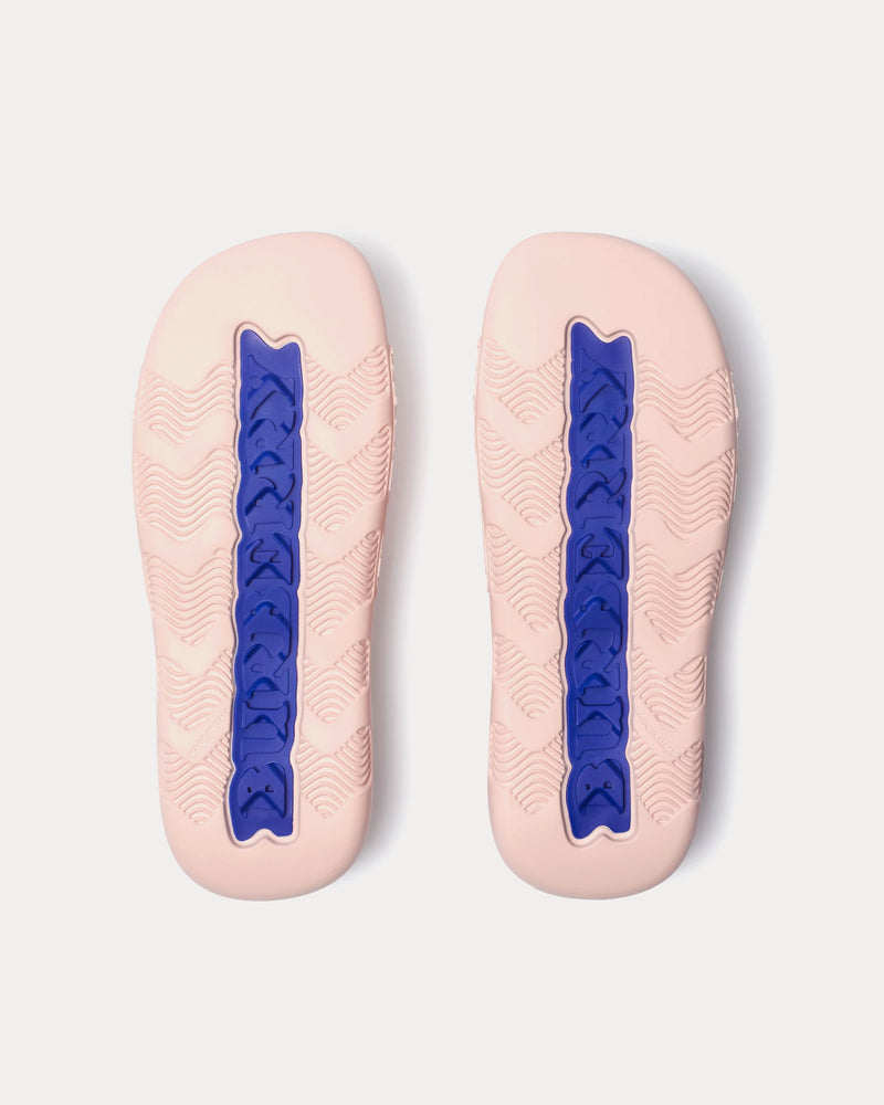 Burberry Dive Embossed Check Gloss Slides - 3