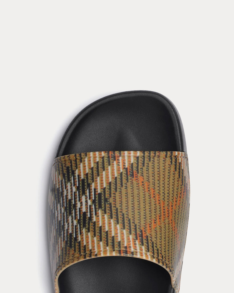 Burberry Dive Embossed Check Sand Slides - 4