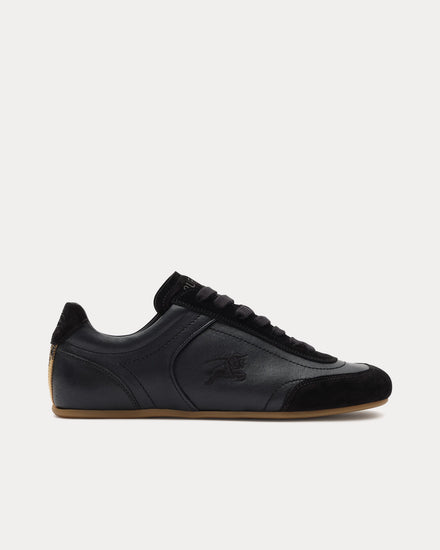 Burberry Knight Runner Leather Black Low Top Sneakers - 1