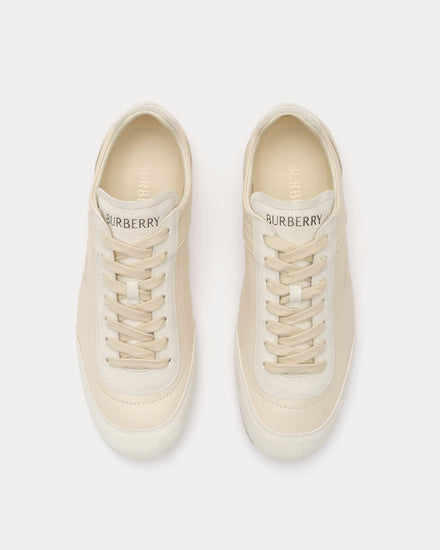 Burberry Knight Runner Leather Dove Beige Low Top Sneakers - 2