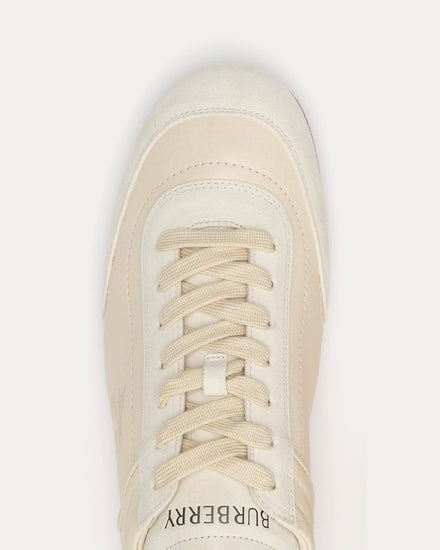 Burberry Knight Runner Leather Dove Beige Low Top Sneakers - 5