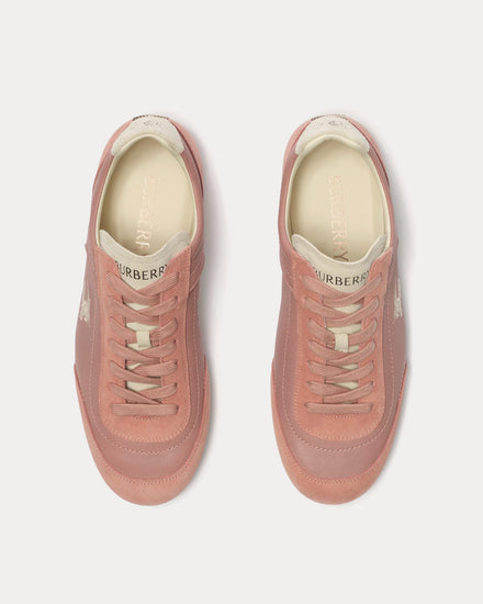 Burberry Knight Runner Leather Dusky Rose / Dove Beige Low Top Sneakers - 2