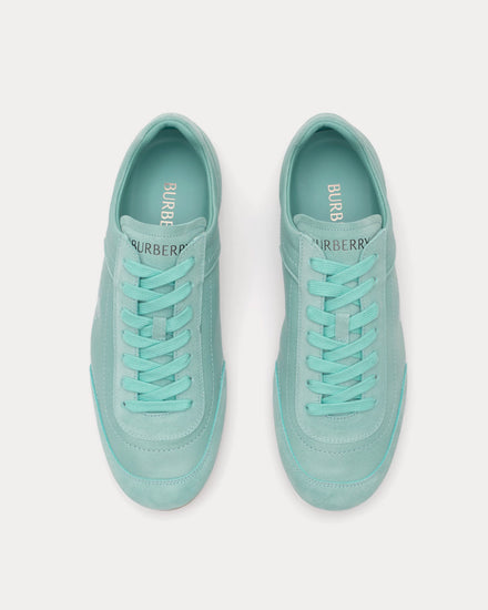 Burberry Knight Runner Leather Tidal Blue Low Top Sneakers - 2