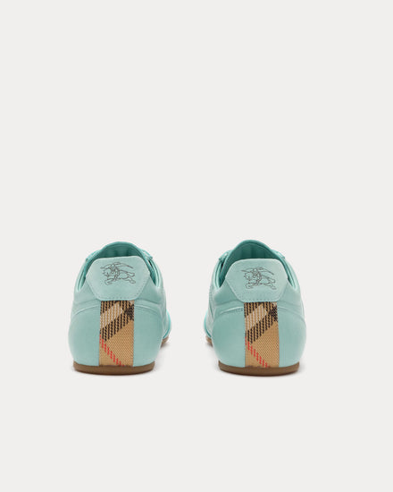 Burberry Knight Runner Leather Tidal Blue Low Top Sneakers - 4