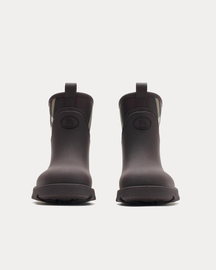 Burberry Rubber Marsh Stamp Brown / Mahogany Brown Low Boots - 2