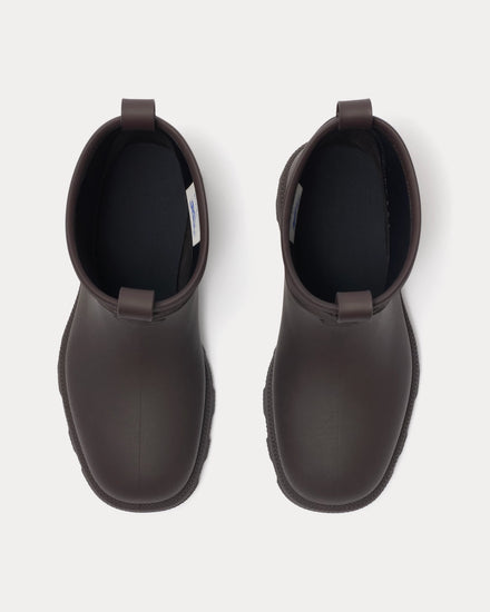 Burberry Rubber Marsh Stamp Brown / Mahogany Brown Low Boots - 3