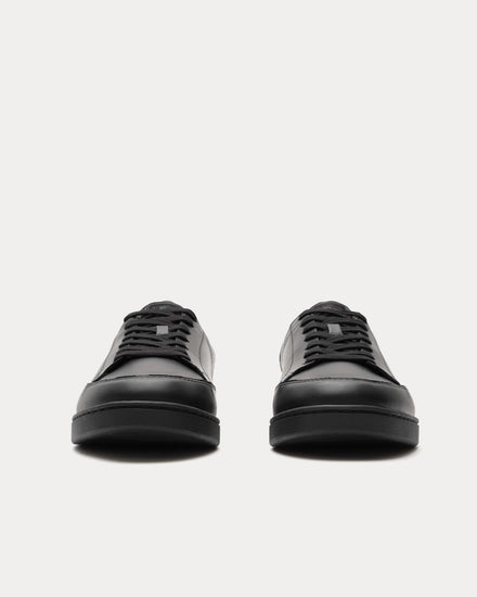 Burberry Set Leather Black / Wave Blue Low Top Sneakers - 3