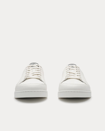 Burberry Set Leather Porcelain White / Wave Blue Low Top Sneakers - 3