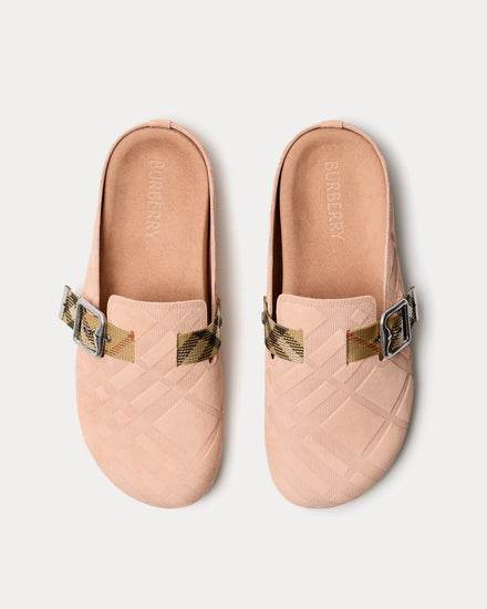 Burberry Urchin Suede Flora Clogs - 4