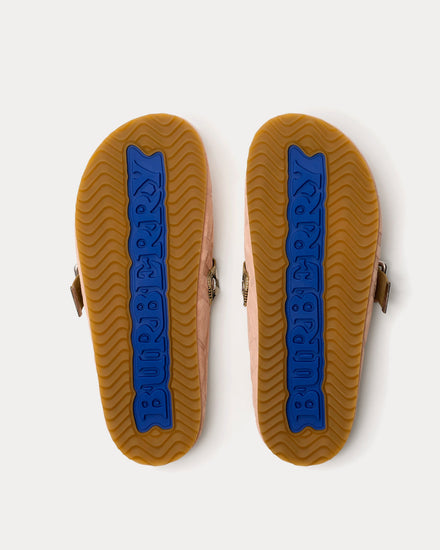 Burberry Urchin Suede Flora Clogs - 3