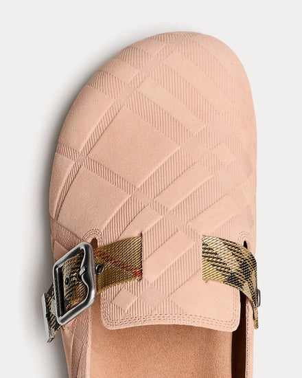 Burberry Urchin Suede Flora Clogs - 2