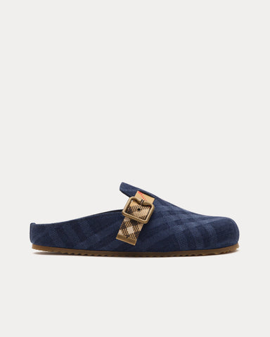 Burberry Urchin Denim Navy Clogs