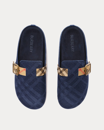 Burberry Urchin Denim Navy Clogs - 2