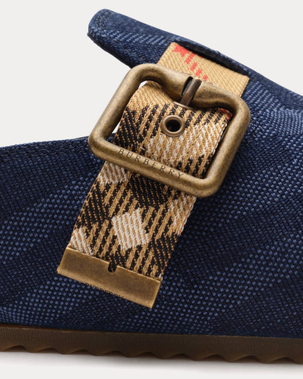 Burberry Urchin Denim Navy Clogs - 5