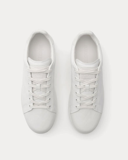 Burberry Set Embossed Check Leather Porcelain White Low Top Sneakers - 2