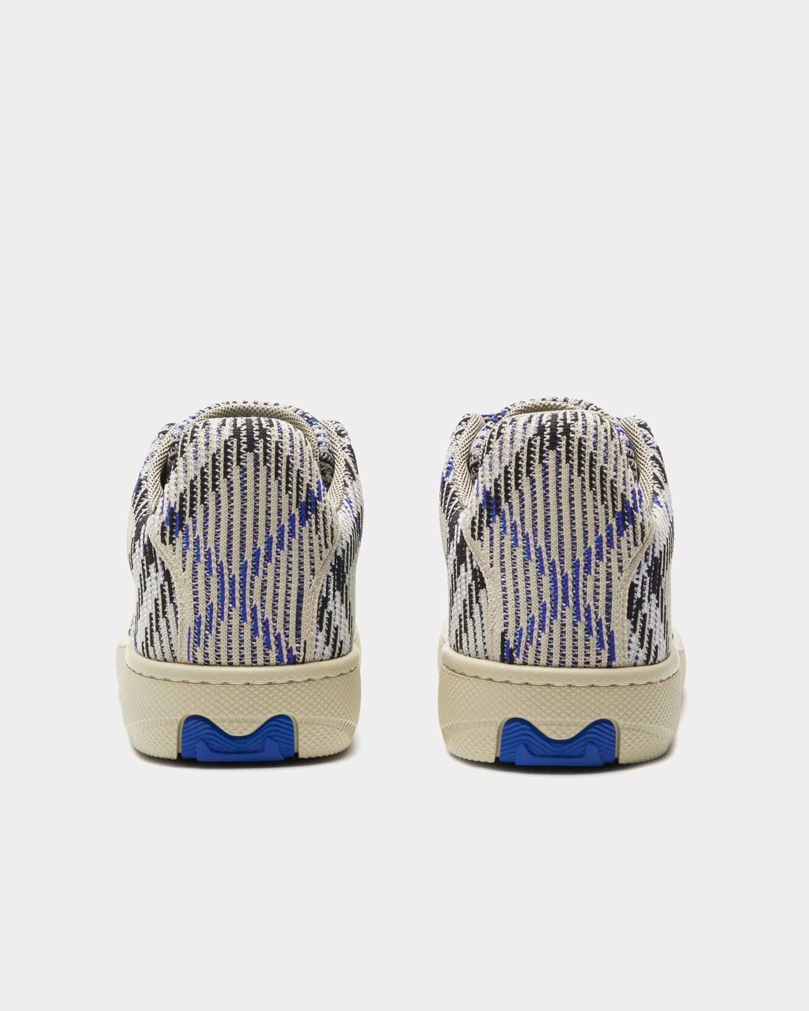 Burberry - Box Check Knit Lichen Low Top Sneakers