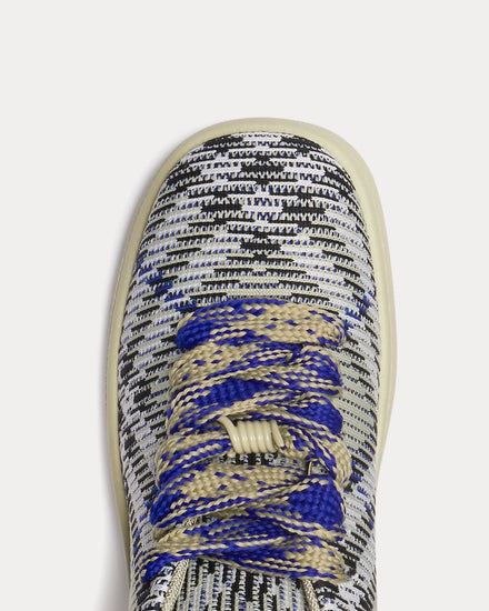 Burberry Box Check Knit Lichen Low Top Sneakers - 5