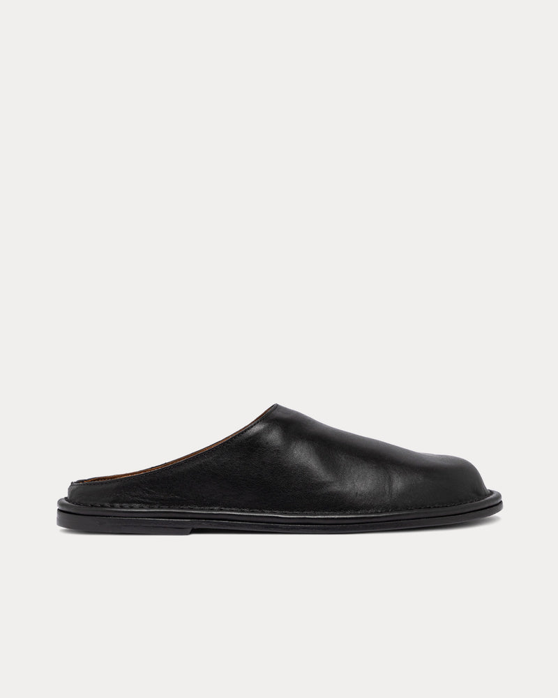 Buttero Capalbio Leather Black Mules - 1
