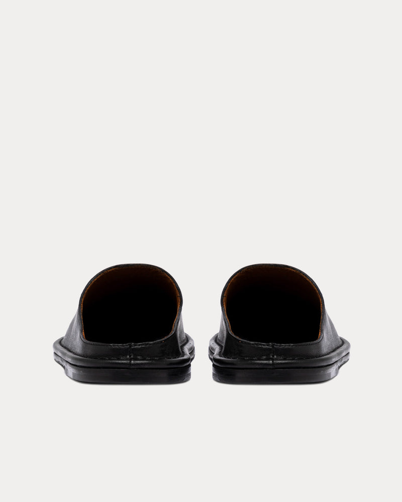 Buttero Capalbio Leather Black Mules - 3