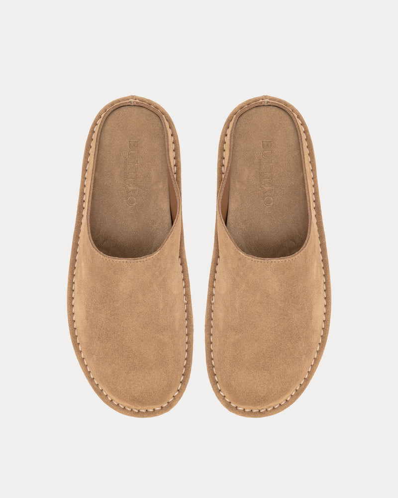 Buttero Capalbio Suede Copper / Brown Mules - 2