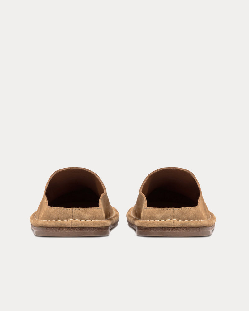 Buttero Capalbio Suede Copper / Brown Mules - 3
