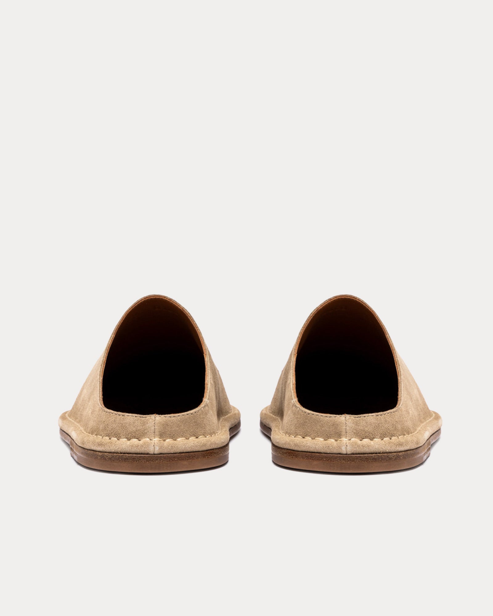 Buttero - Capalbio Suede Beige / Brown Mules