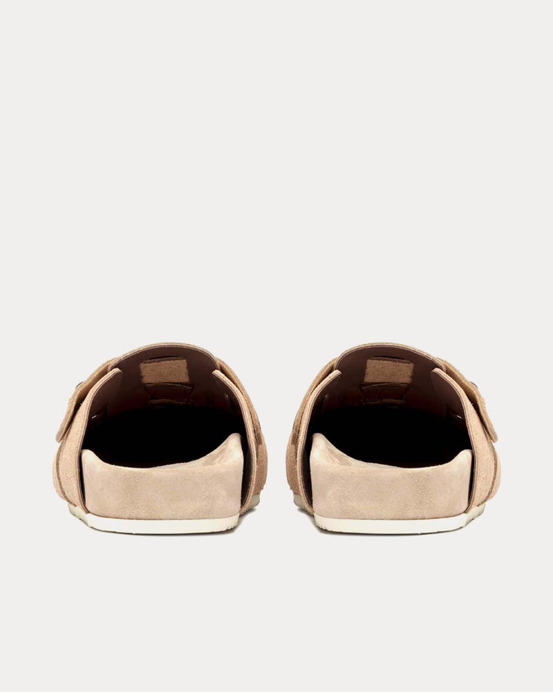 Buttero Glamping Suede Camel Brown Mules - 3