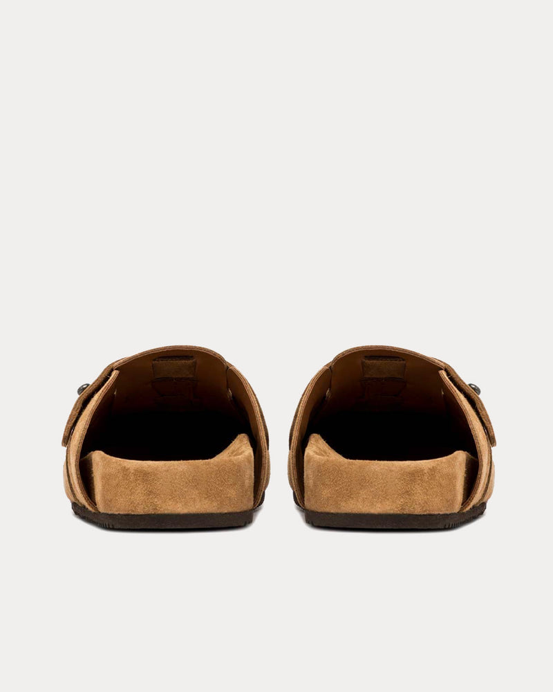 Buttero Glamping Suede Copper Brown Mules - 3