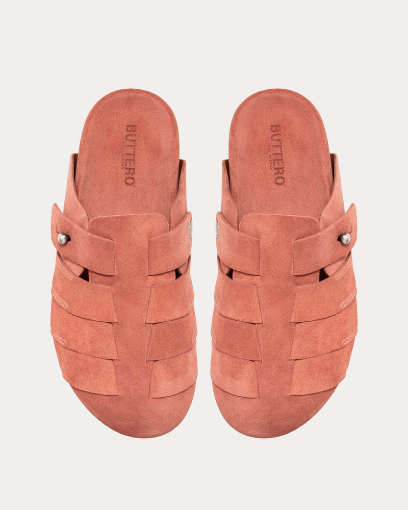 Buttero Glamping Suede Tan Mules - 2