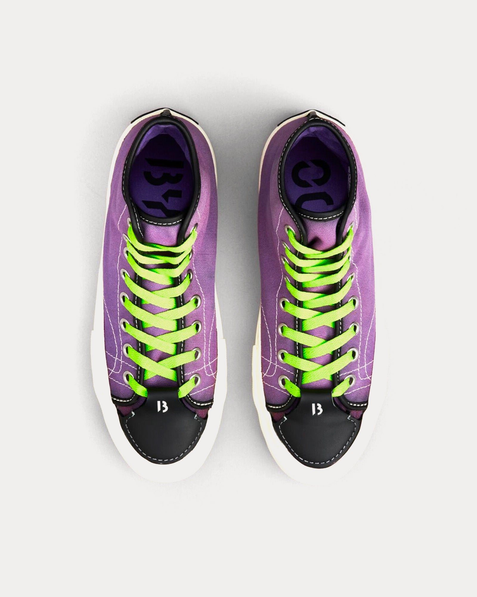 Byredo - Byproduct Over Dyed Purple High Top Sneakers