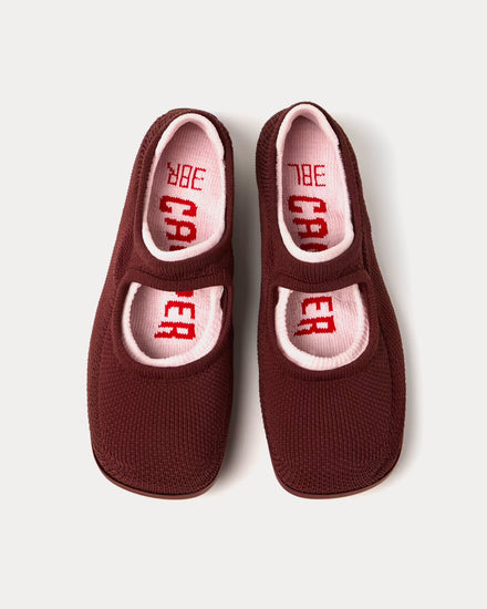 Camper Right Niko Burgundy Slip Ons - 2