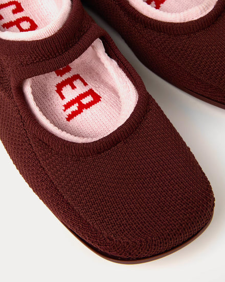 Camper Right Niko Burgundy Slip Ons - 5