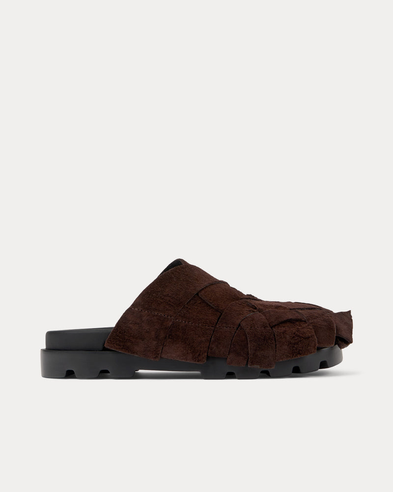 Camper Brutus Nubuck Brown Sandals - 1