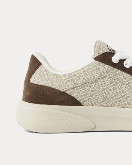 Casablanca Monogram Del Mar Beige / Brown Low Top Sneakers - 3