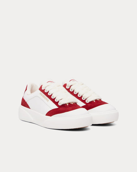 Casablanca Del Mar White / Burgundy Low Top Sneakers - 2