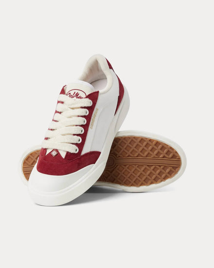 Casablanca Del Mar White / Burgundy Low Top Sneakers - 3