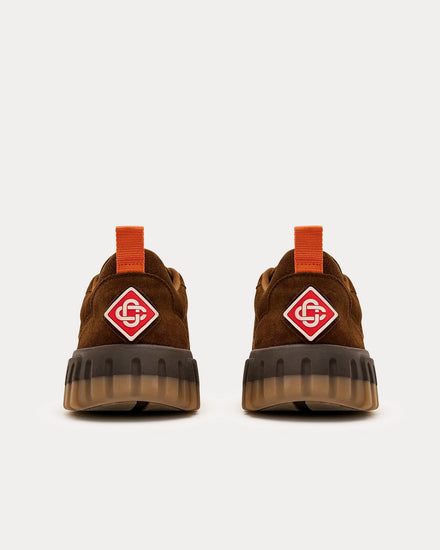Casablanca Court Suede Brown Low Top Sneakers - 3