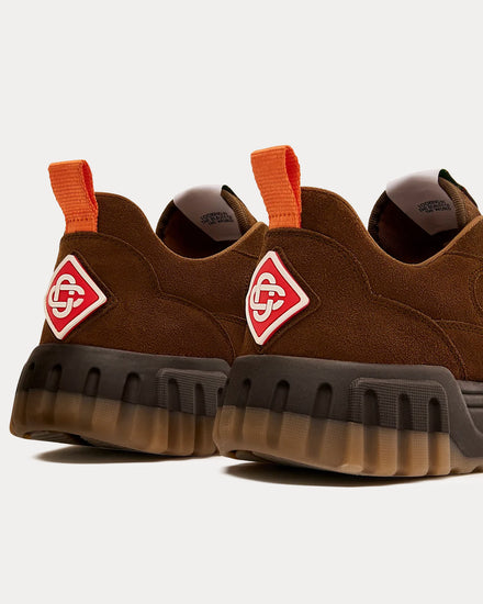 Casablanca Court Suede Brown Low Top Sneakers - 4