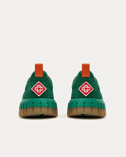 Casablanca Court Suede Green Low Top Sneakers - 3