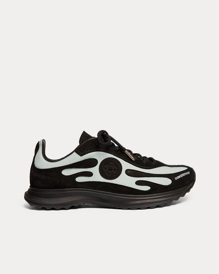 Casablanca Stade Suede Black / Mint Low Top Sneakers - 1
